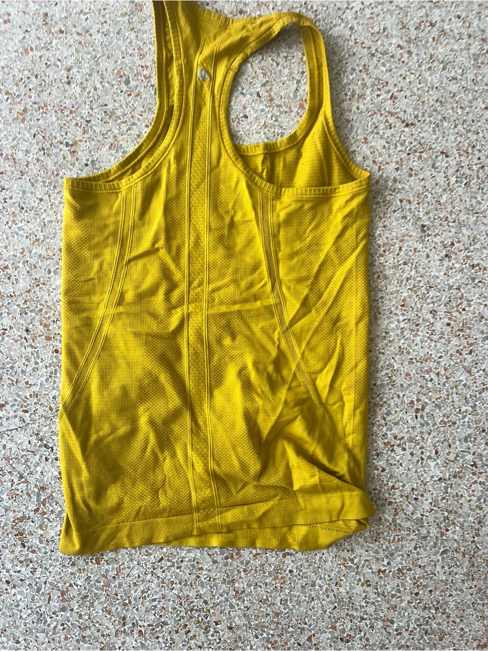 lululemon athletica Yellow Racerback Performance Tank